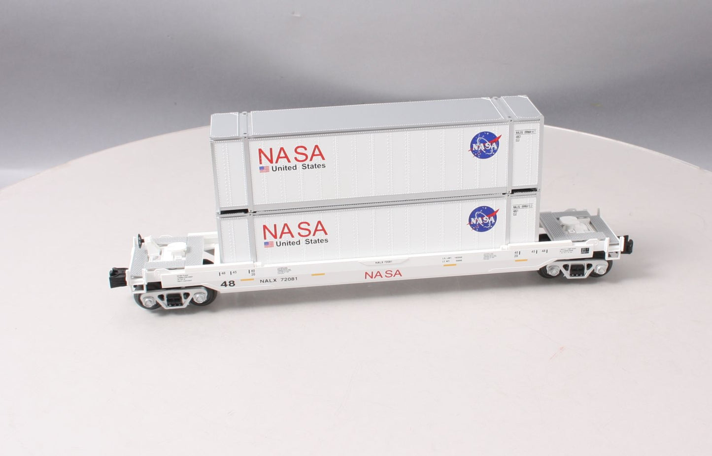 MTH 30-76433 O NASA Husky Stack Car