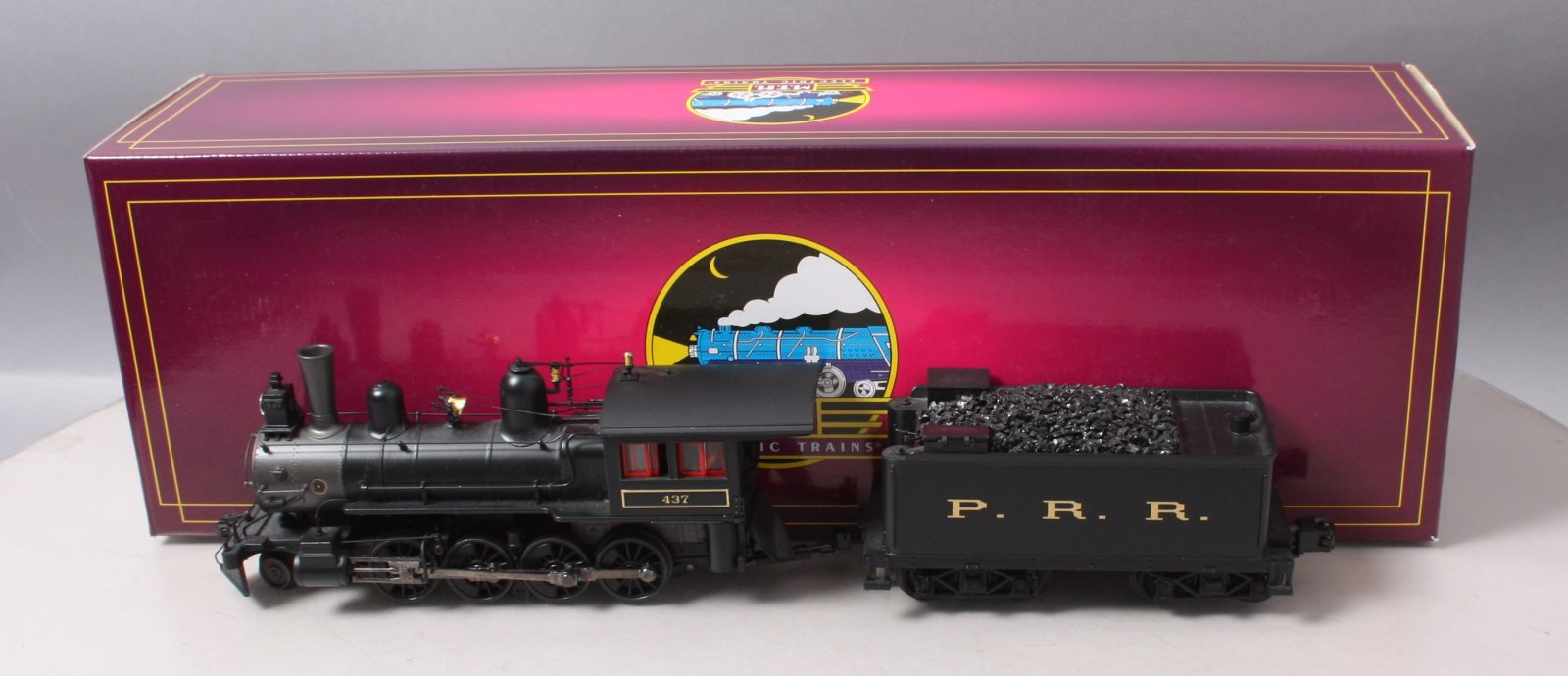 MTH 20-3429-1 PRR 2-8-0 H-3 Consolidation Steam Locomotive & Tender #437
