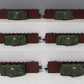 MTH 20-90551 Union Pacific 41' Wood Flat Cars w/ Sherman Tank Load (Set of 6)