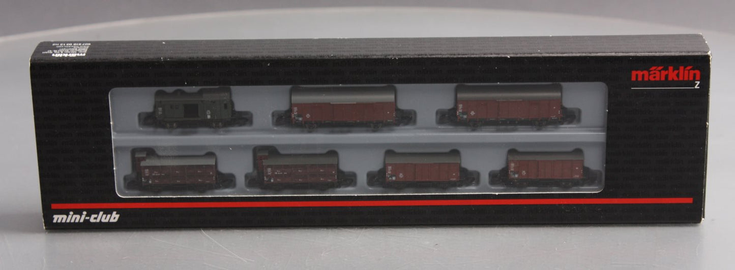 Marklin 82523 Z Livestock Transport Freight Car Set  (Set of 7)