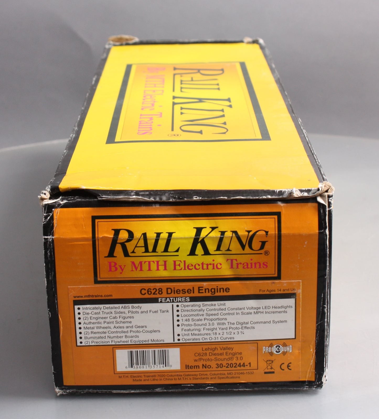 MTH 30-20244-1 Lehigh Valley C628 Diesel Engine w/Proto-Sound 3.0 #629