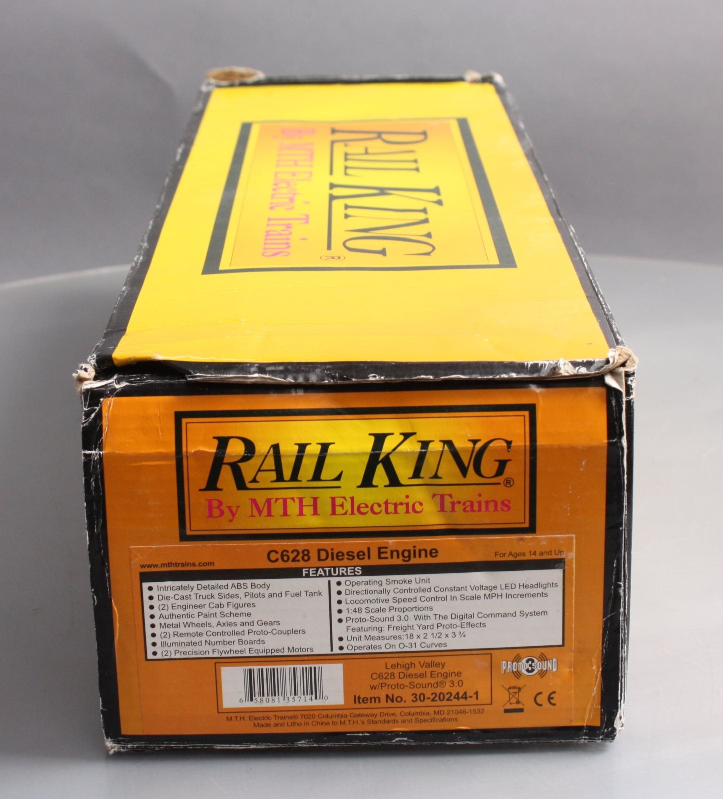 MTH 30-20244-1 Lehigh Valley C628 Diesel Engine w/Proto-Sound 3.0 #629