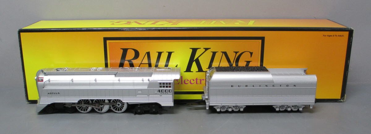 MTH 30-1413-1 CB&Q 4-6-4 Streamlined Hudson Steam w/PS2 #4000
