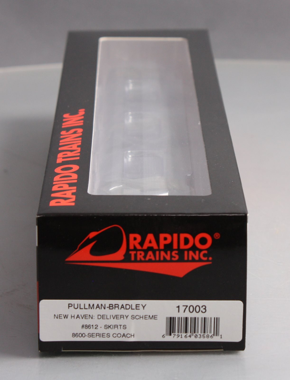 Rapido Trains 17003 HO New Haven Pullman-Bradley Stainless Steel Coach #8612