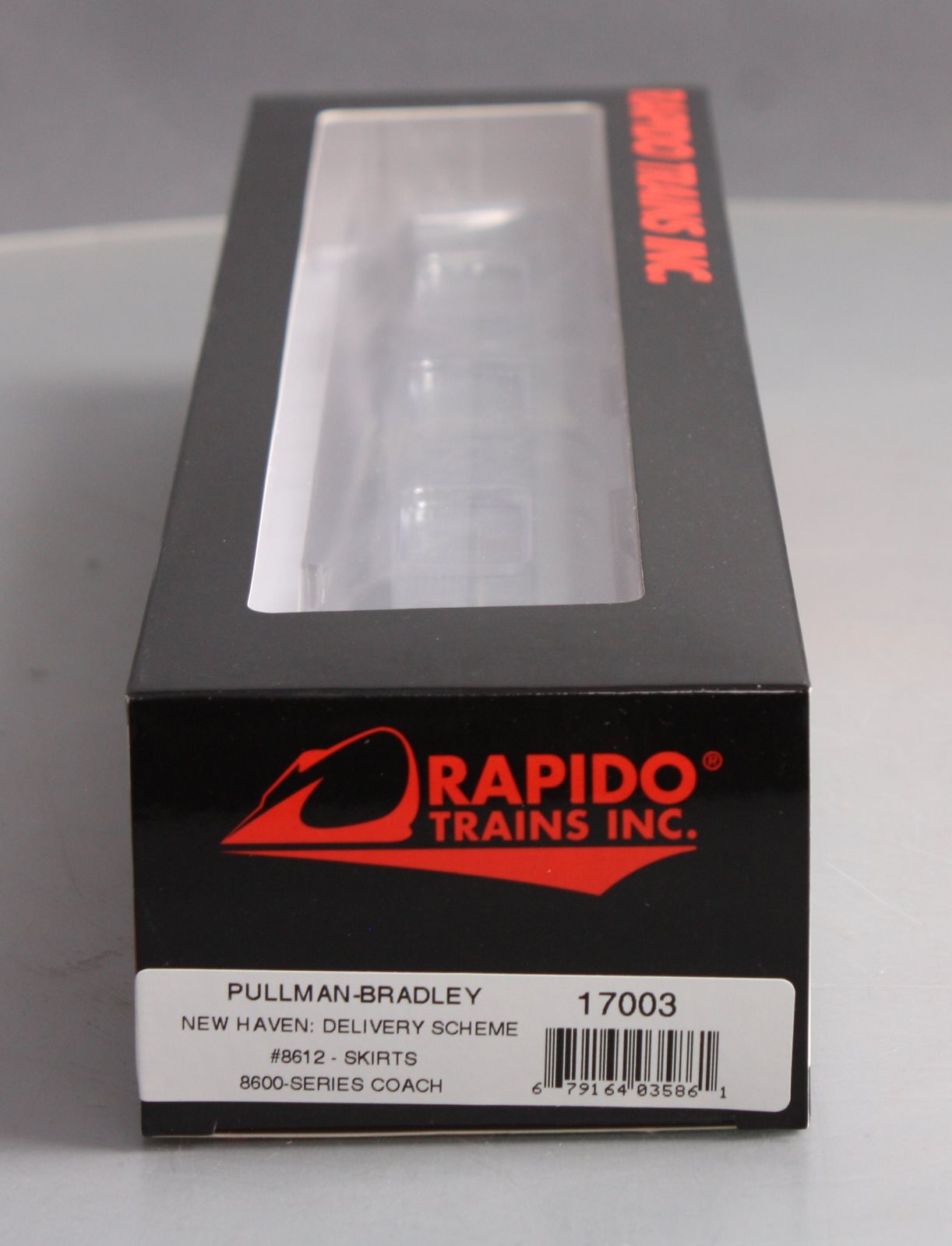 Rapido Trains 17003 HO New Haven Pullman-Bradley Stainless Steel Coach #8612