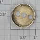 Gilbert 1931-94 Nickel Steam Chest End for Hudson Erector Locomotive
