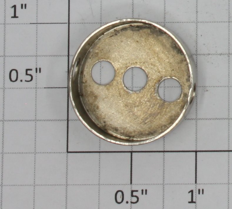 Gilbert 1931-94 Nickel Steam Chest End for Hudson Erector Locomotive