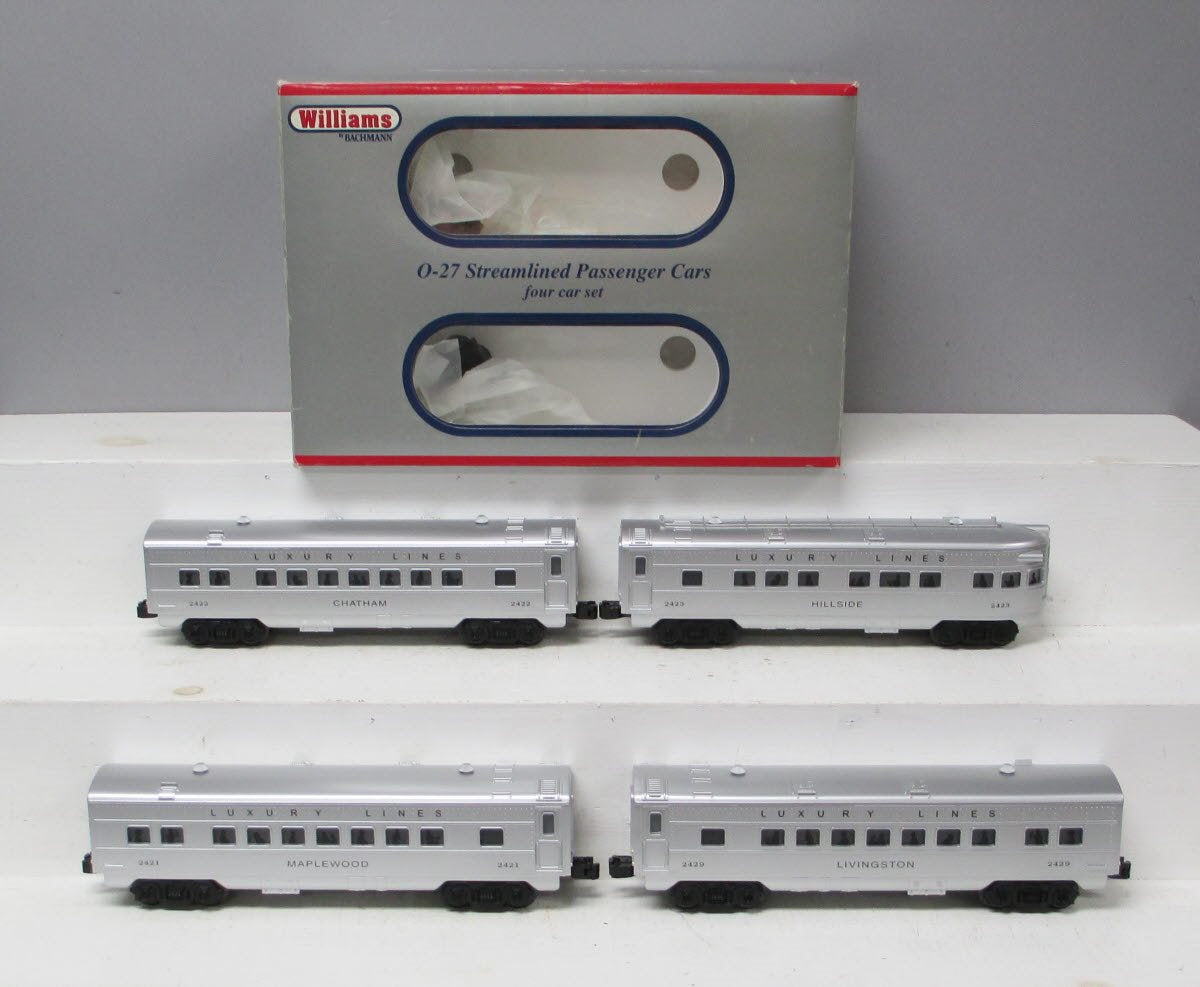 Williams 43262 O GM LuxuryLines O27 Streamline Passenger Car (Pack of 4)