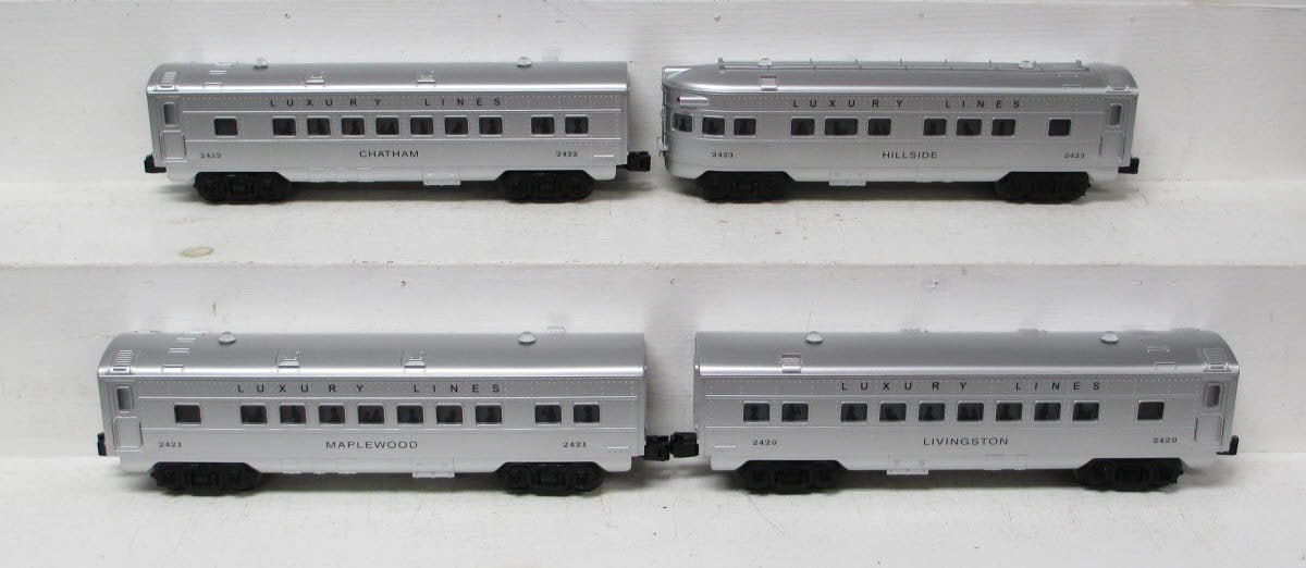 Williams 43262 O GM LuxuryLines O27 Streamline Passenger Car (Pack of 4)