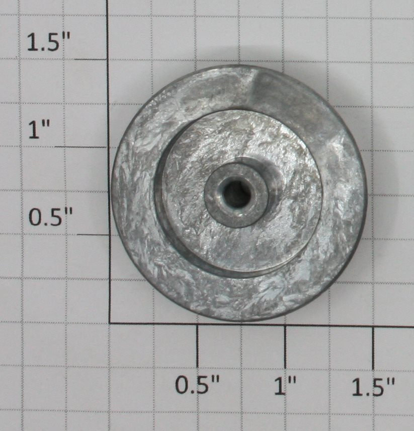 American Flyer 4696-1 Nickel Black Spoke Trailing Wheel with Nickel Rim