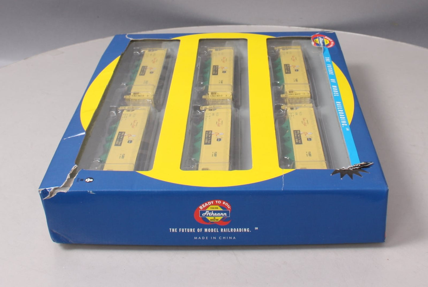 Athearn 72706 HO Scale Peabody RTR 40' 4-Bay Offset Hoppers w/Load (Set of 6)