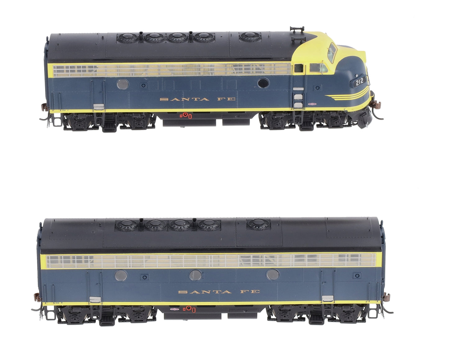 Athearn G12319 HO Scale ATSF F7 A/B Powered Diesel Locomotive Set #212B/#212C