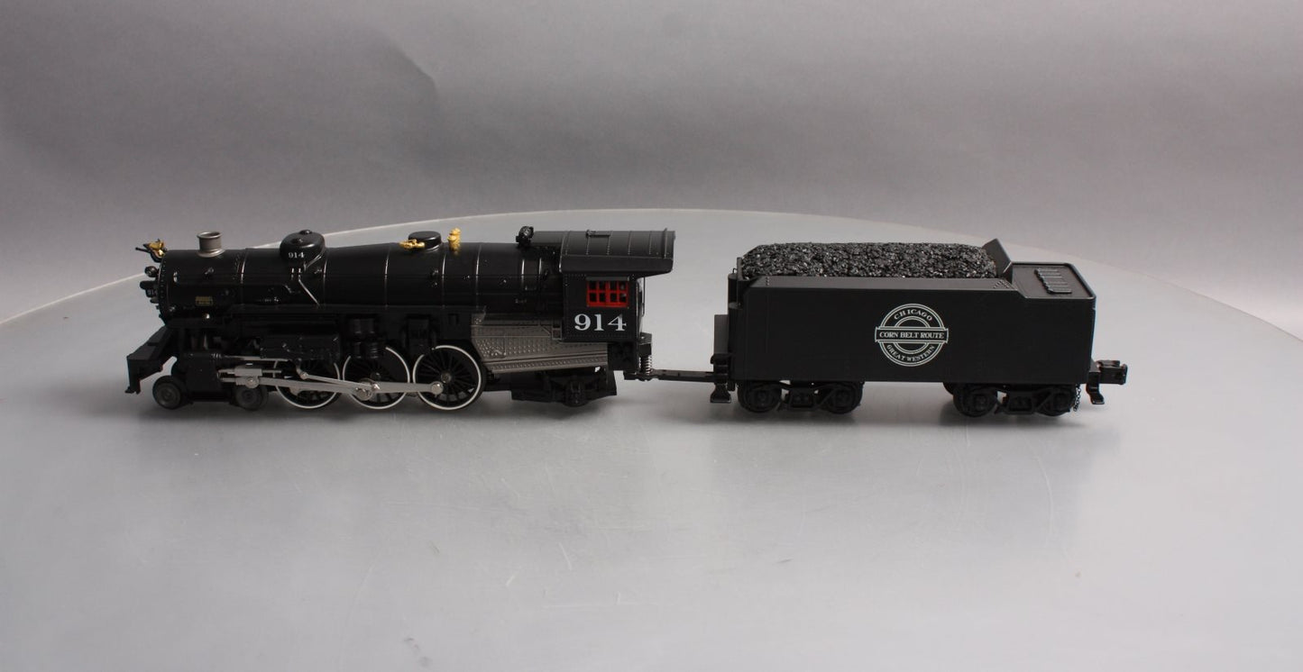 MTH 30-1824-1 O Chicago Great Western 4-6-2 Imperial Pacific Steam Loco #914