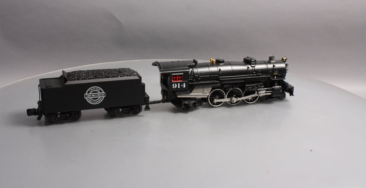 MTH 30-1824-1 O Chicago Great Western 4-6-2 Imperial Pacific Steam Loco #914
