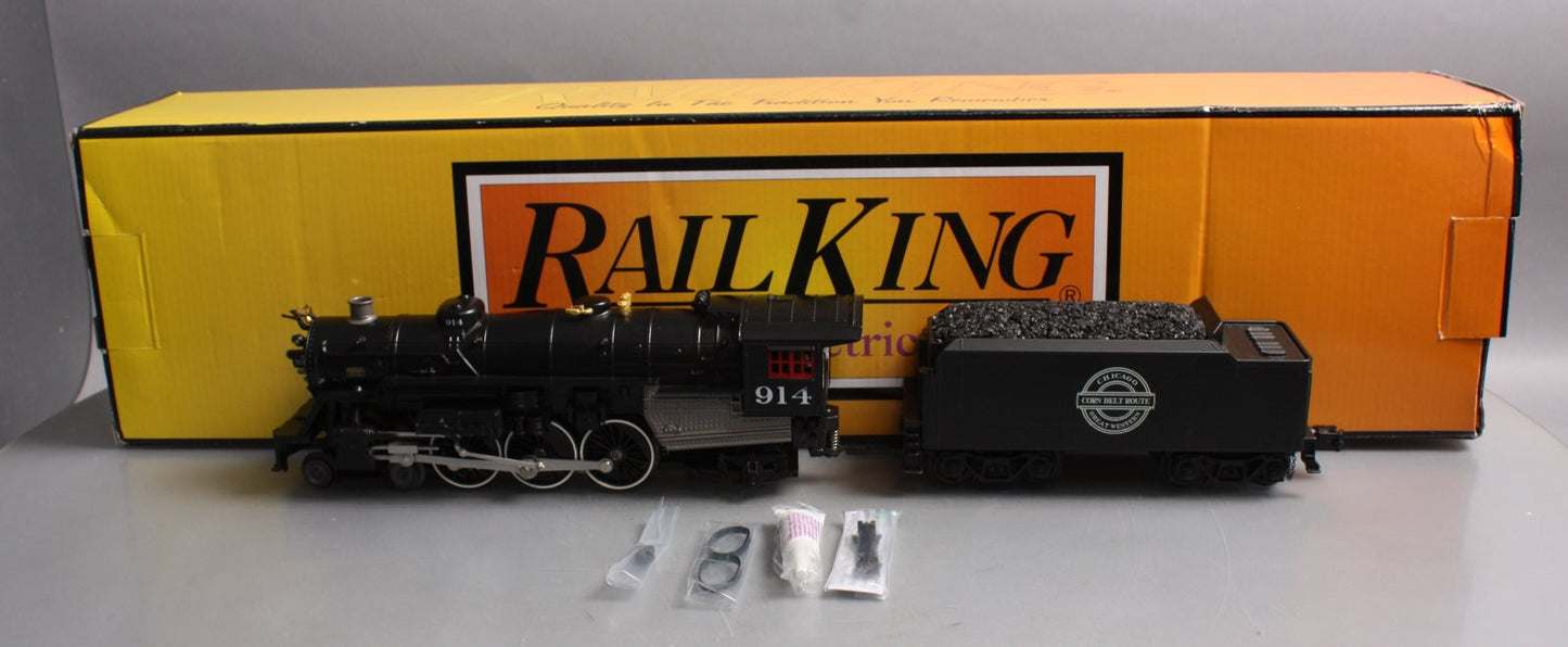MTH 30-1824-1 O Chicago Great Western 4-6-2 Imperial Pacific Steam Loco #914