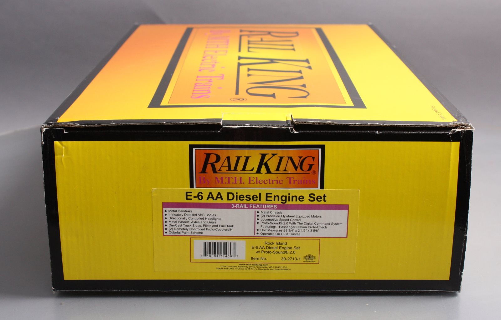 MTH 30-2713-1 Rock Island E-6 AA Diesel Engine Set w/PS 2.0 #627/628