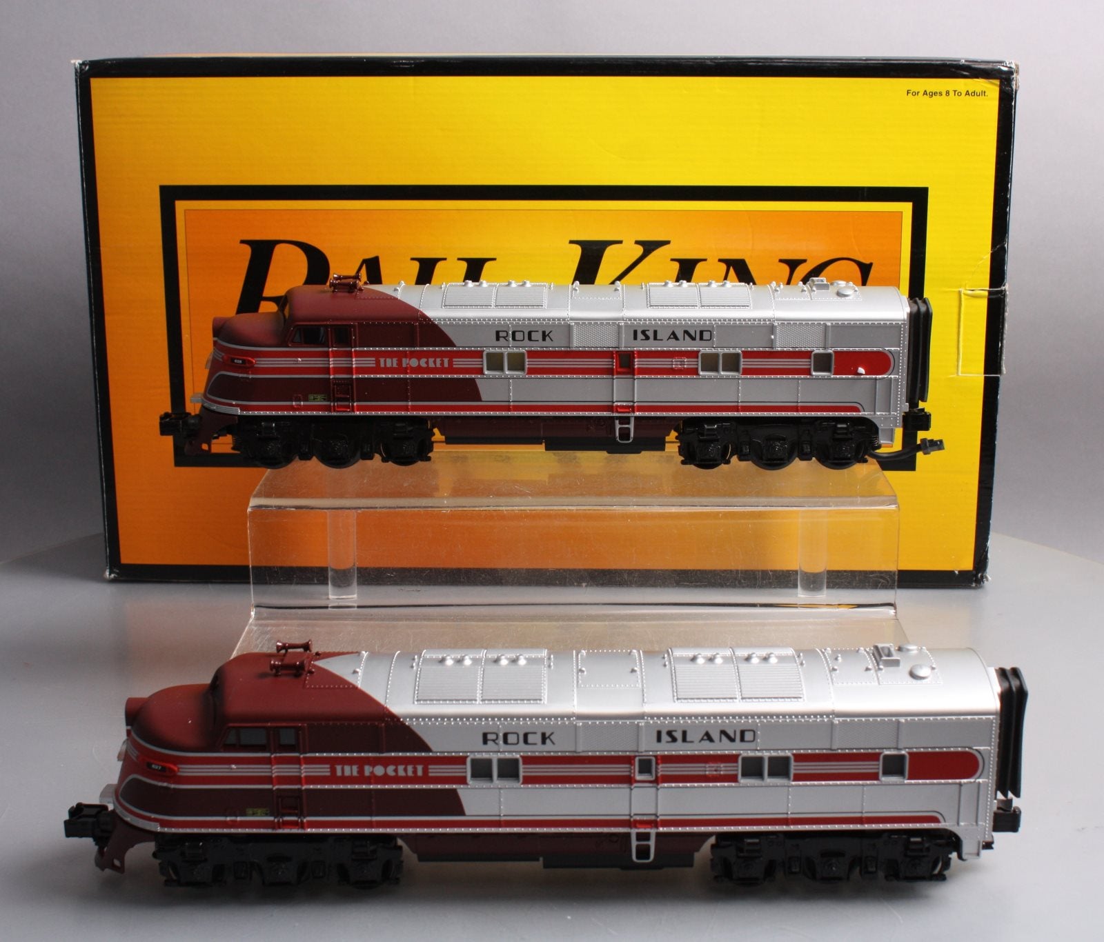 MTH 30-2713-1 Rock Island E-6 AA Diesel Engine Set w/PS 2.0 #627/628