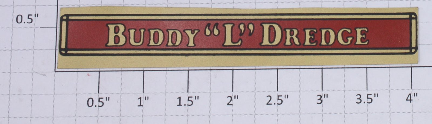 Buddy L BL-12-1 Buddy "L" Dredge Decal