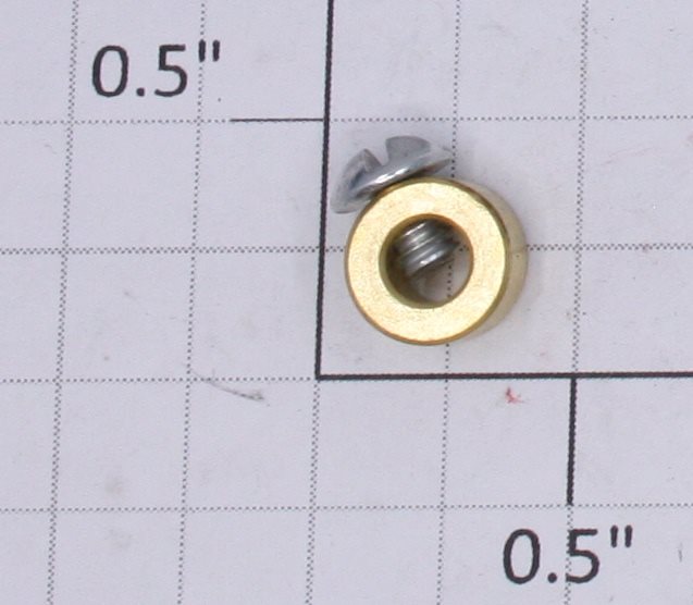 Gilbert 1931-96 Small Brass Collars-Has Screw for Hudson Erector Locomotive