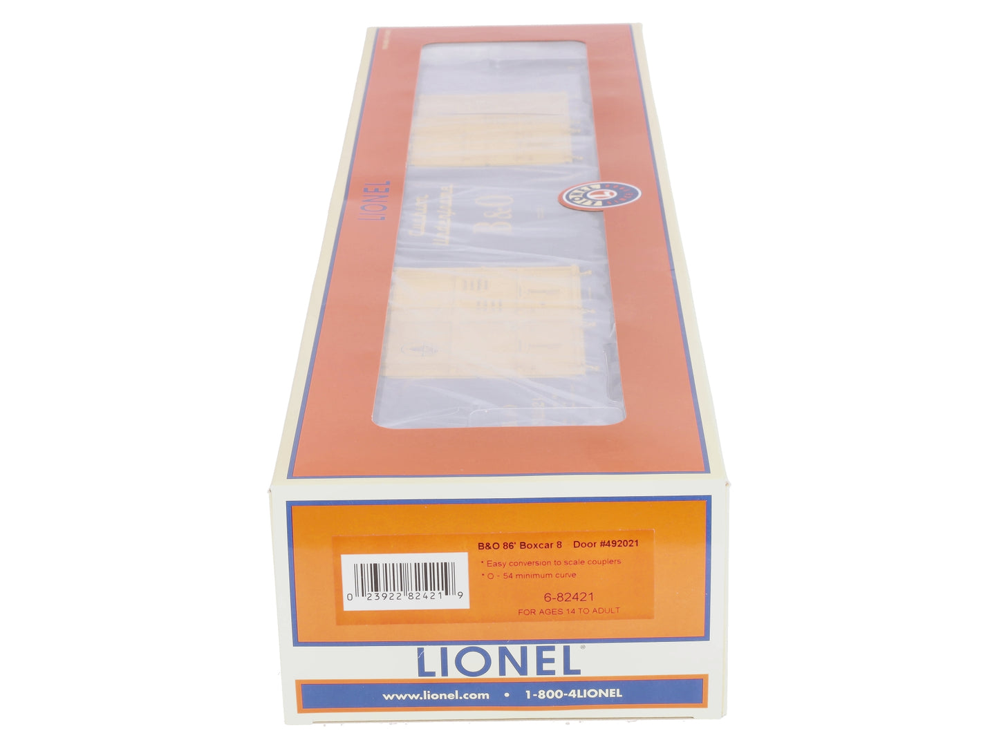 Lionel 6-82421 O Gauge Baltimore & Ohio 86' 8-Door Hi-Cube Boxcar #492021