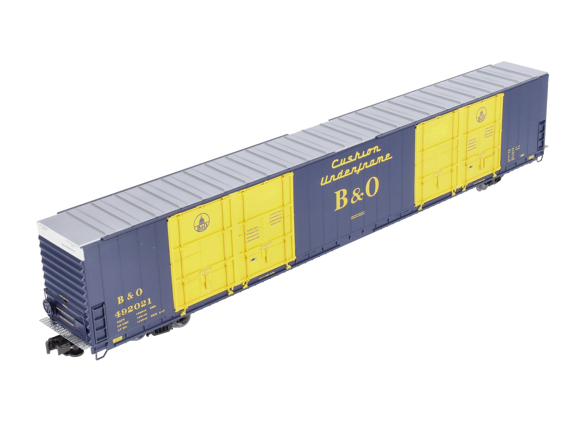 Lionel 6-82421 O Gauge Baltimore & Ohio 86' 8-Door Hi-Cube Boxcar #492021