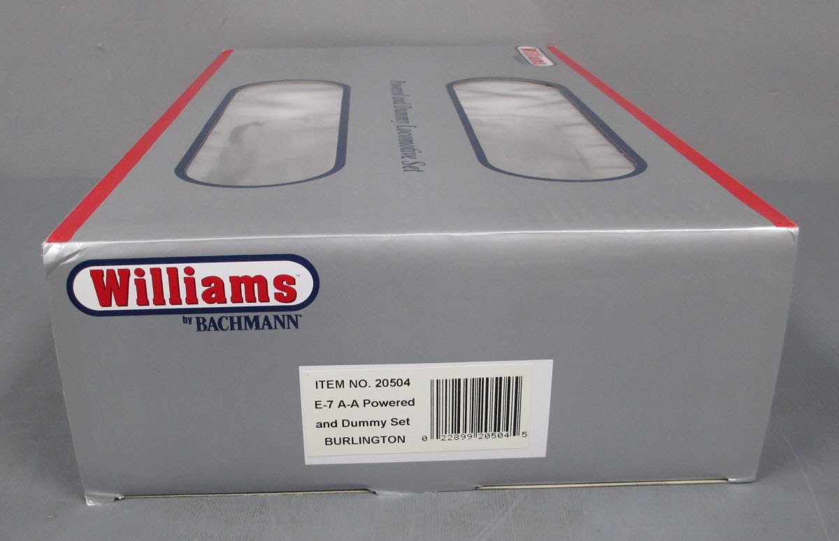 Williams 20504 O Chicago Burlington & Quincy EMD E7 A-A 3-Rail Diesel Loco Set