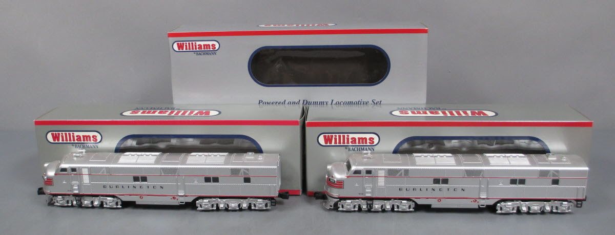 Williams 20504 O Chicago Burlington & Quincy EMD E7 A-A 3-Rail Diesel Loco Set