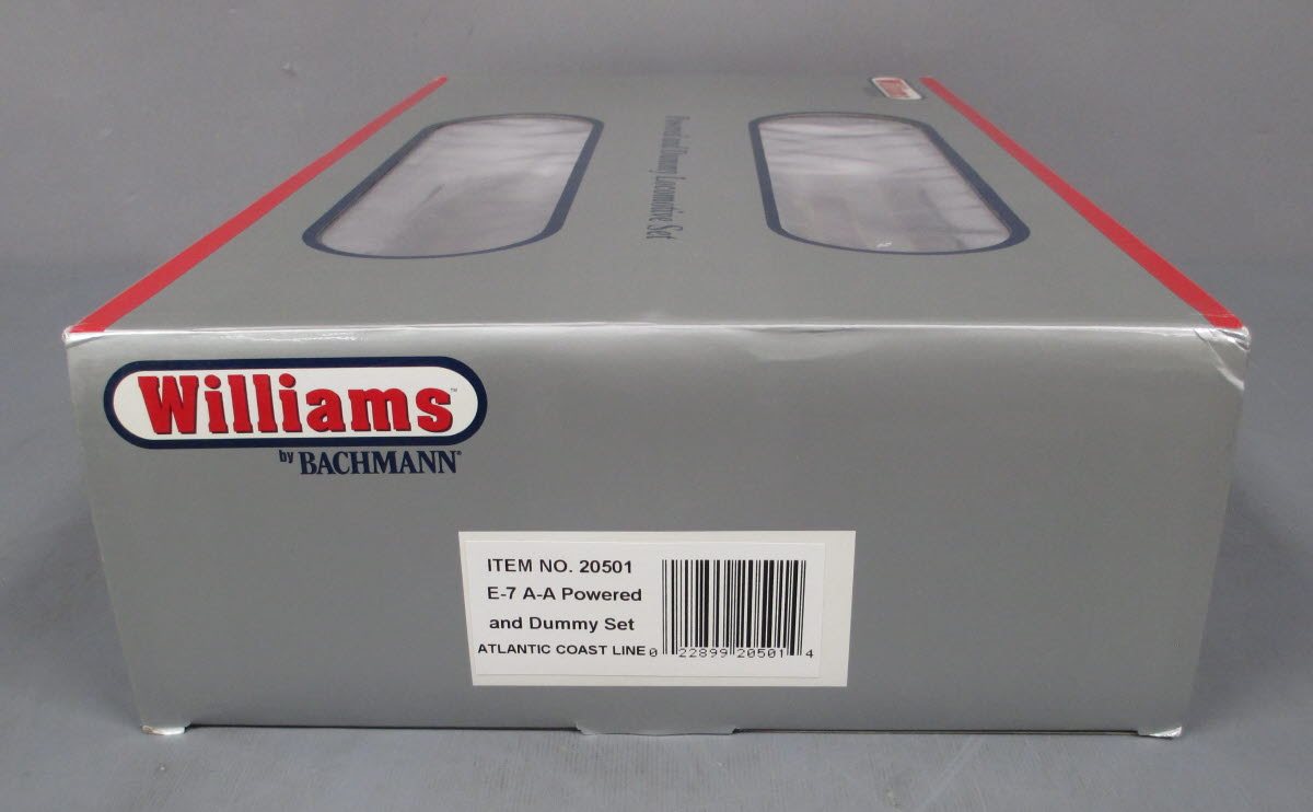 Williams 20501 O Atlantic Coast Line EMD E7 A-A 3-Rail Diesel Locomotive Set