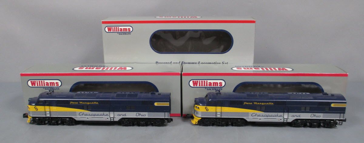 Williams 20505 O Chesapeake & Ohio EMD E7 A-A 3-Rail Diesel Locomotive Set