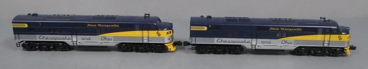 Williams 20505 O Chesapeake & Ohio EMD E7 A-A 3-Rail Diesel Locomotive Set