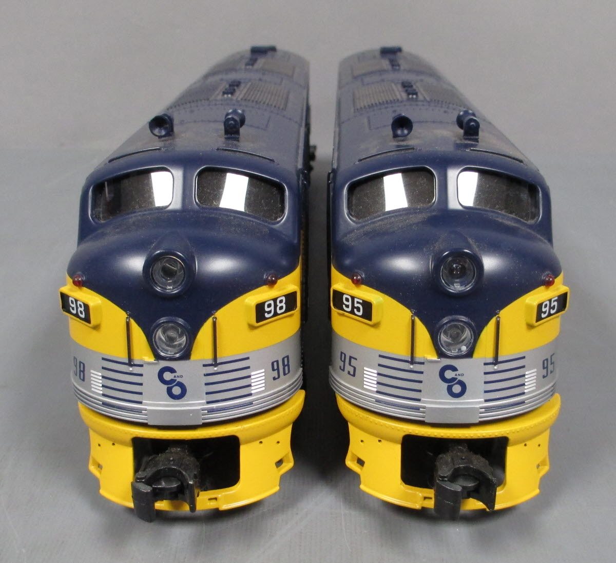 Williams 20505 O Chesapeake & Ohio EMD E7 A-A 3-Rail Diesel Locomotive Set