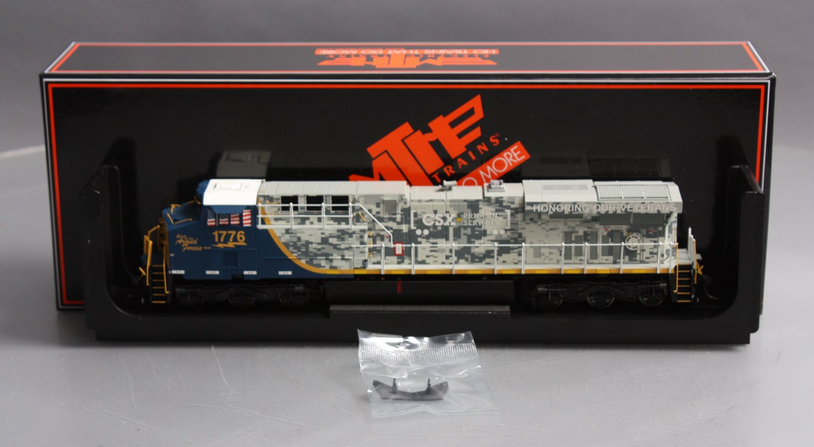 MTH 80-2401-1 HO CSX ES44AC Diesel Locomotive w/PS3 #1776