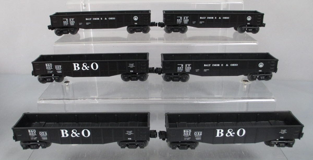 Lionel 6-84456 O Baltimore and Ohio Gondola Set (6)