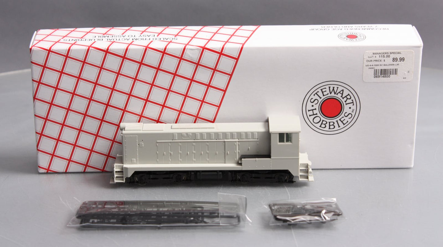 Stewart 4800 HO Undecorated Baldwin DS-4-4-1000 Powered Diesel Locomotive