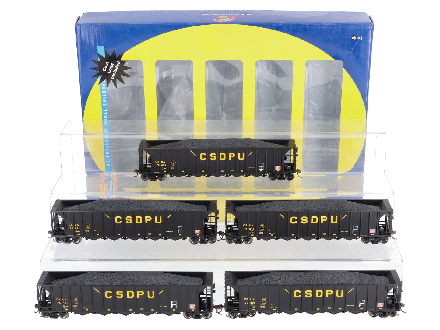Athearn 98333 HO Scale CSDPU 5-Bay Rapid Discharge Hopper Set (Set of 5)
