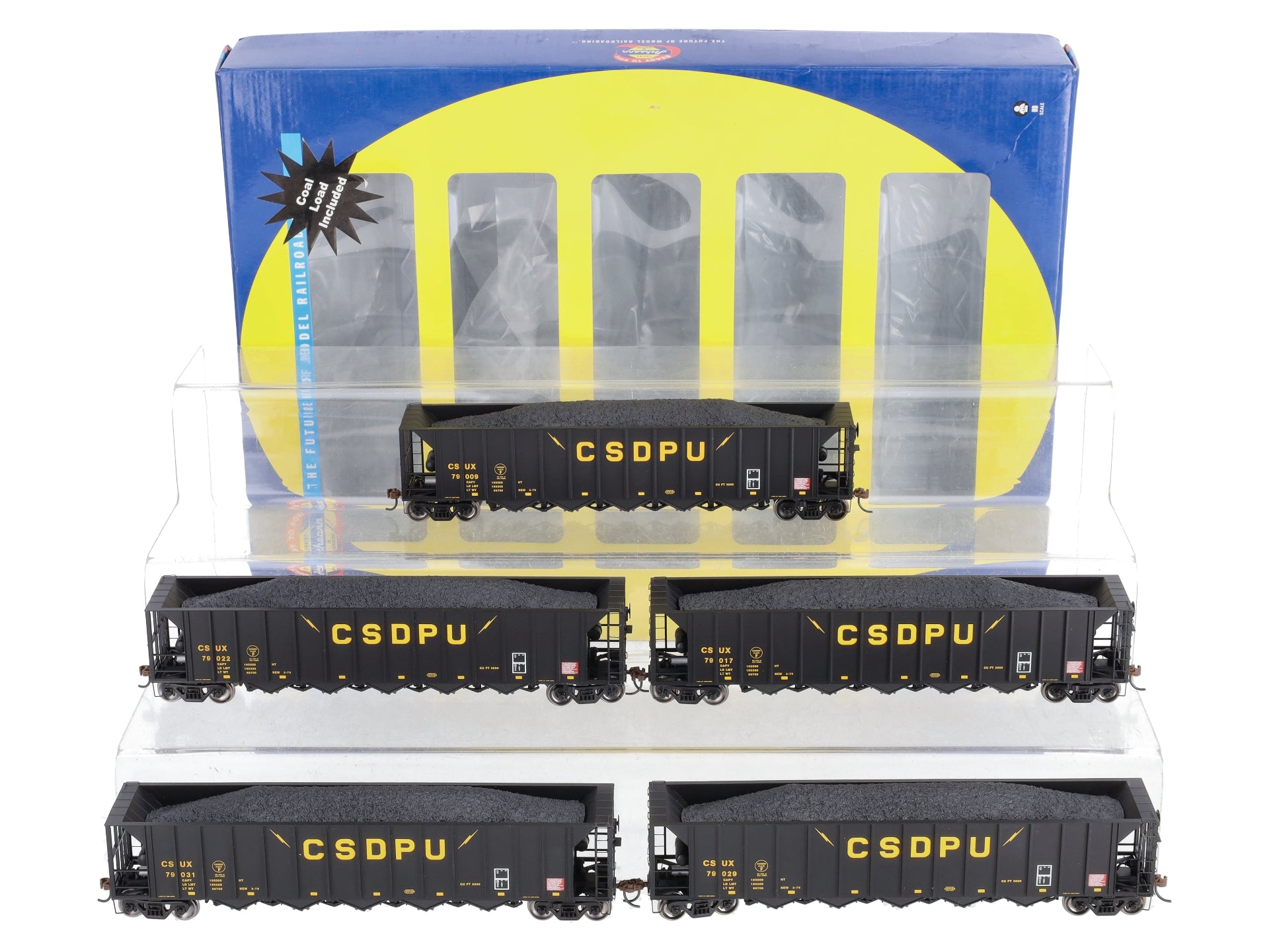 Athearn 98333 HO Scale CSDPU 5-Bay Rapid Discharge Hopper Set (Set of 5)