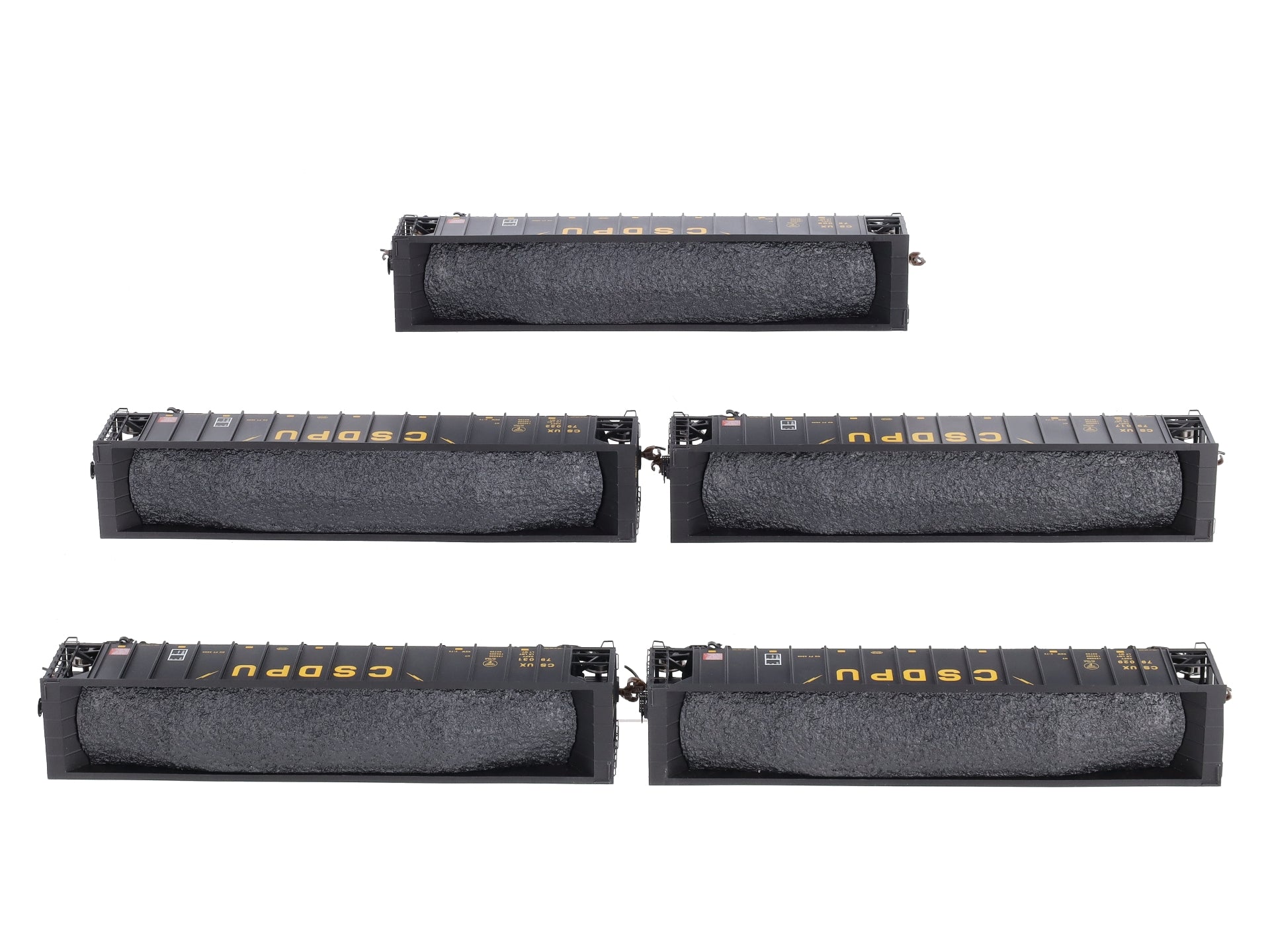 Athearn 98333 HO Scale CSDPU 5-Bay Rapid Discharge Hopper Set (Set of 5)