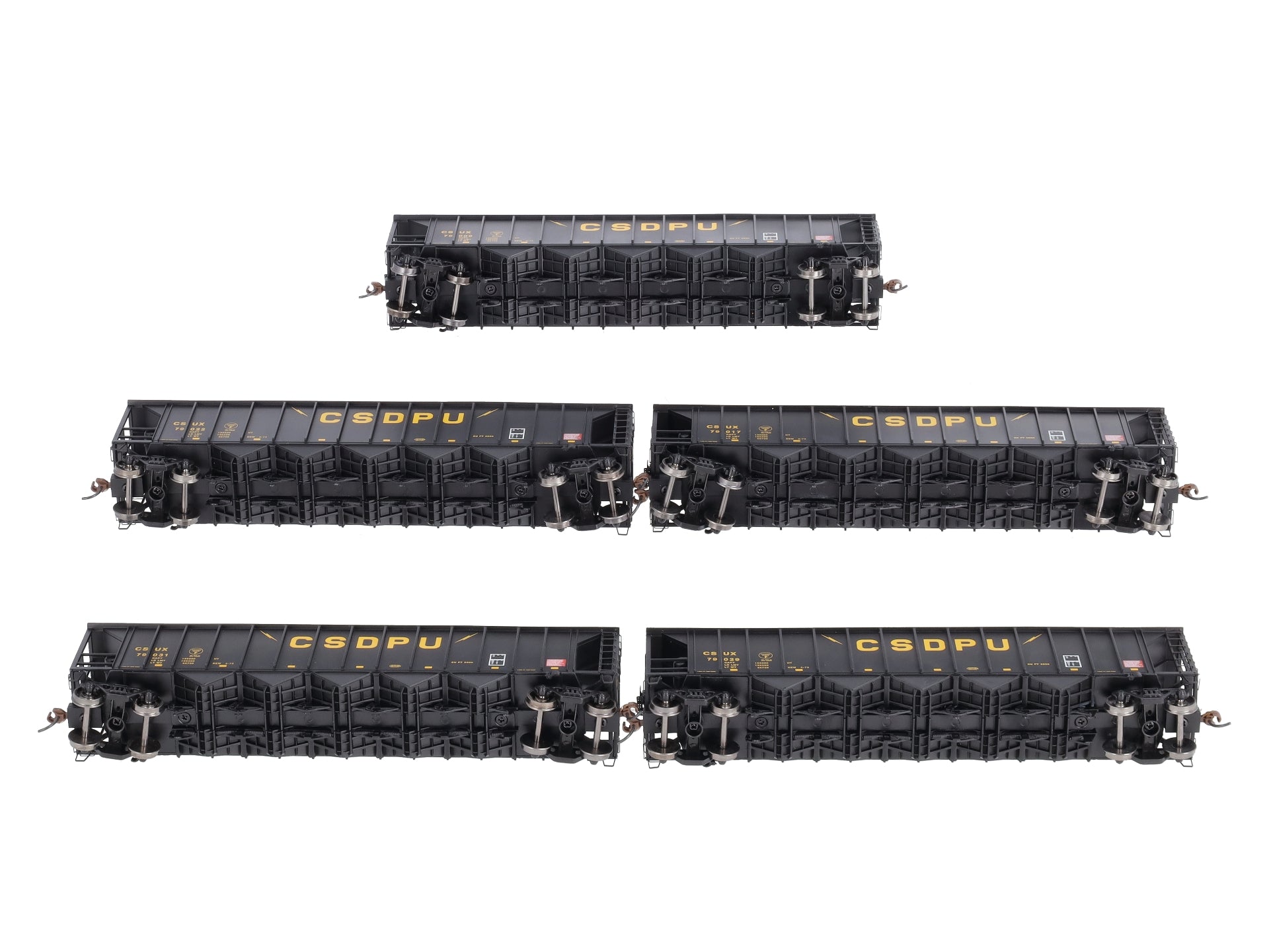 Athearn 98333 HO Scale CSDPU 5-Bay Rapid Discharge Hopper Set (Set of 5)
