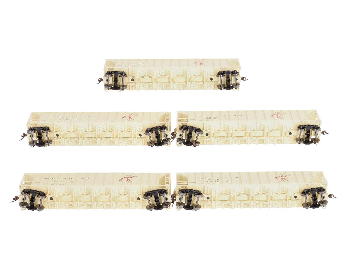 Athearn 98348 HO Scale MPS 5-Bay Rapid Discharge Hopper Set (Set of 5)