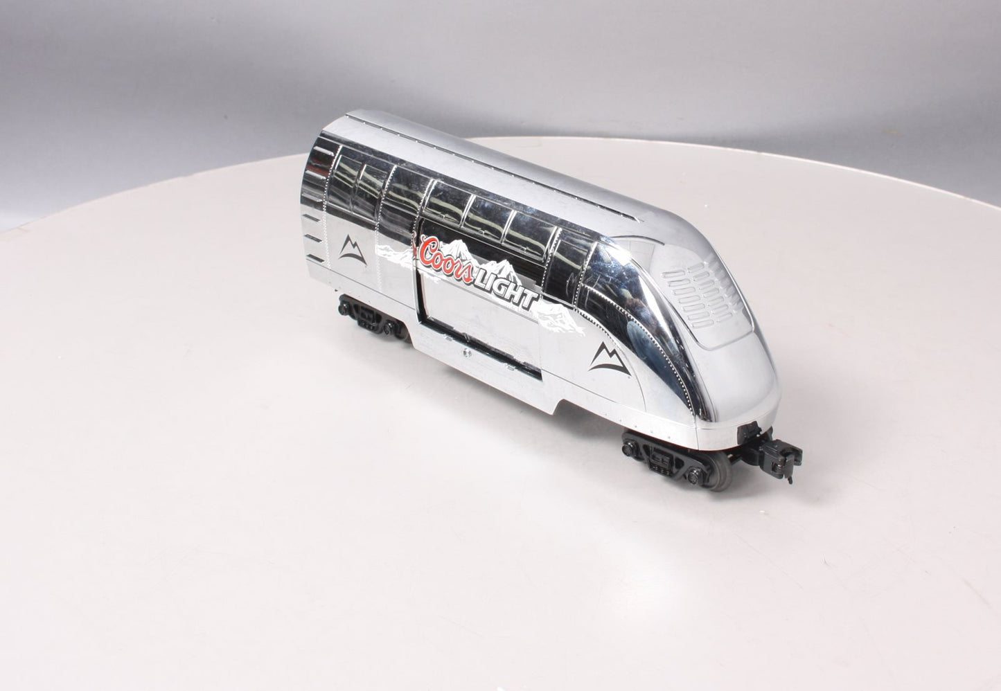 MTH 30-78061 O Gauge Coors Light Silver Bullet Operating Reefer Tail Car -RARE!