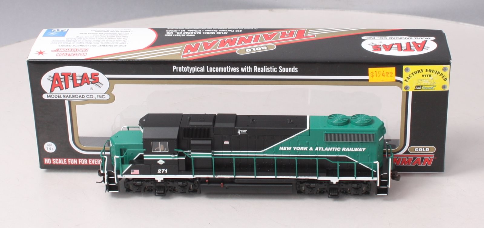 Atlas 10002495 HO Scale New York & Atlantic GP38-2 Diesel Locomotive #271