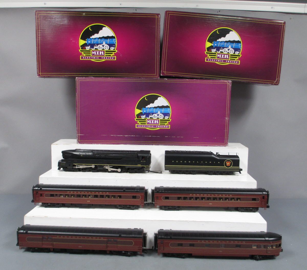 MTH 20-3519-1 O Gauge PRR T-1 Fleet of Modernism Steam Passenger Train Set