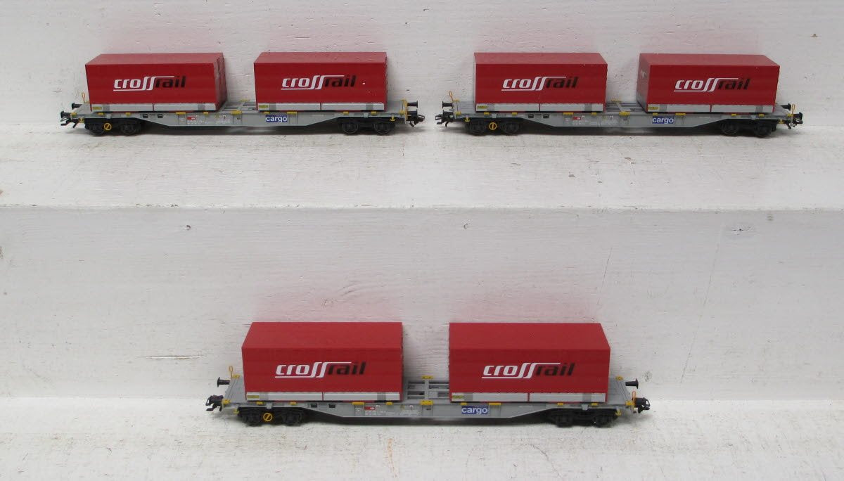 Märklin メルクリン 43850 43860 43870 43880セット Marklin 47070 SBB Container Car Set with Load – Trainz