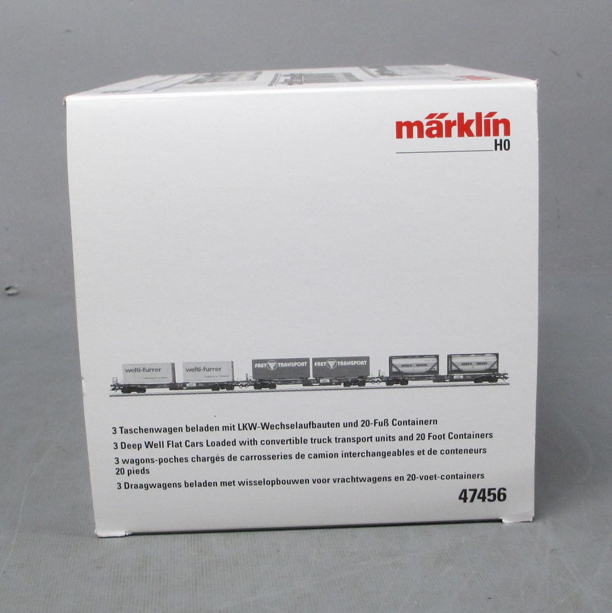 Marklin 47456 HO Scale Deep Well Flat Car 3 Pack