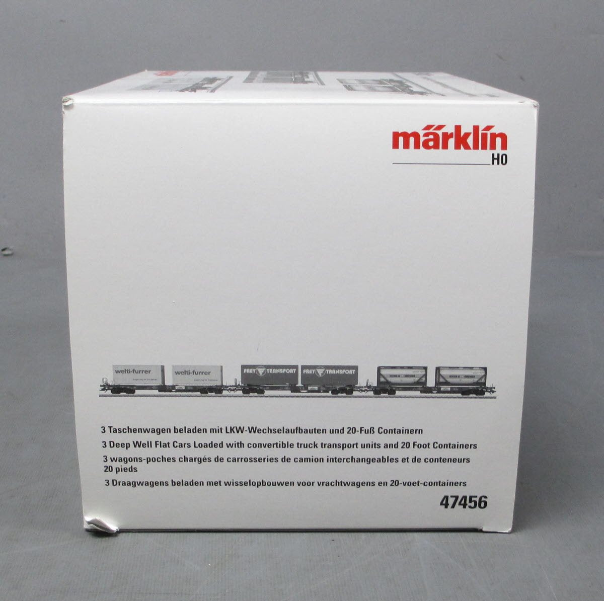 Marklin 47456 HO Scale Deep Well Flat Car 3 Pack