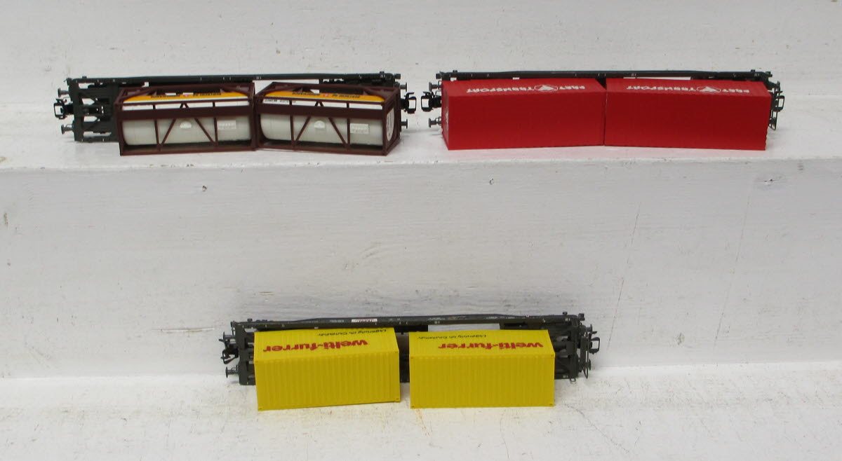 Marklin 47456 HO Scale Deep Well Flat Car 3 Pack