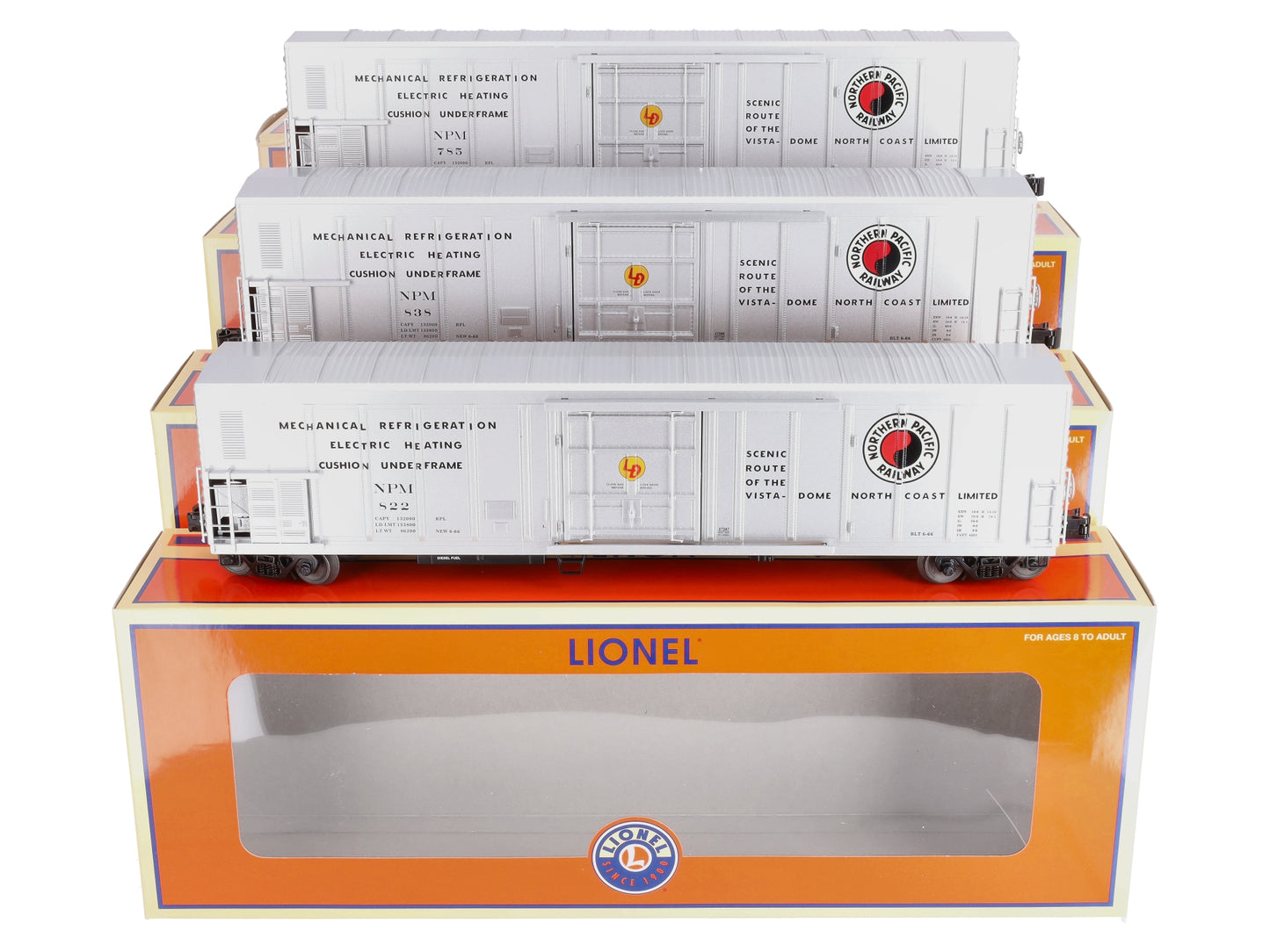 Lionel 6-27375 Northern Pacific Mechanical Reefers (Set of 3)
