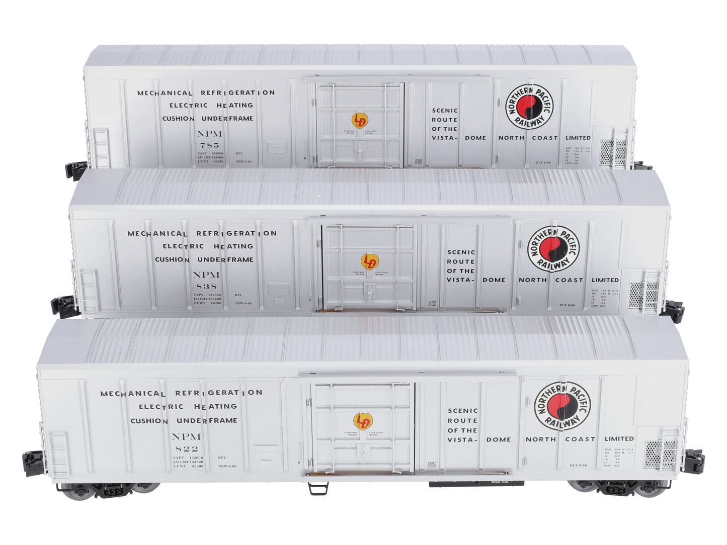 Lionel 6-27375 Northern Pacific Mechanical Reefers (Set of 3)