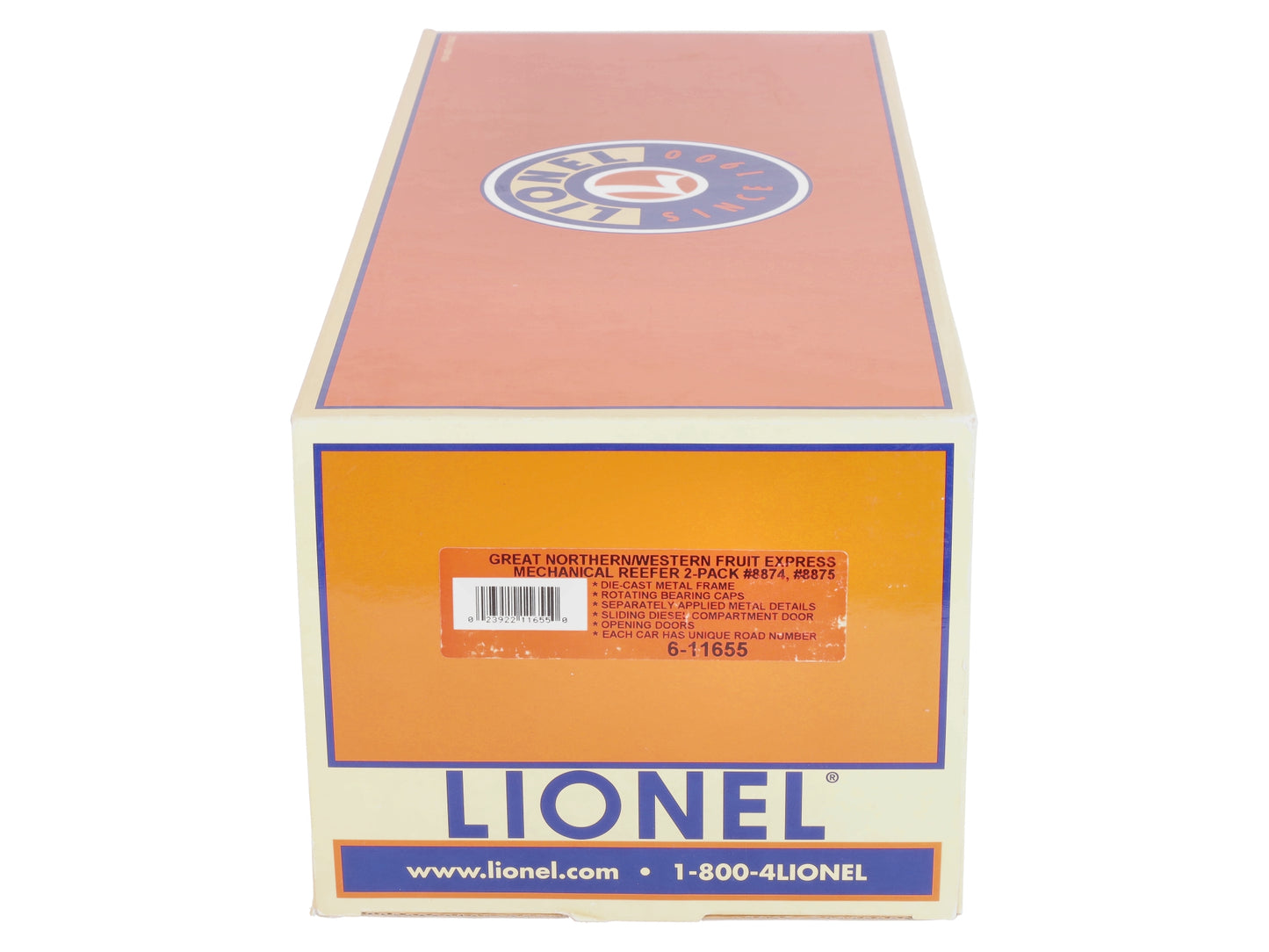 Lionel 6-11655 GN Mechanical Reefer Car (Set of 2)
