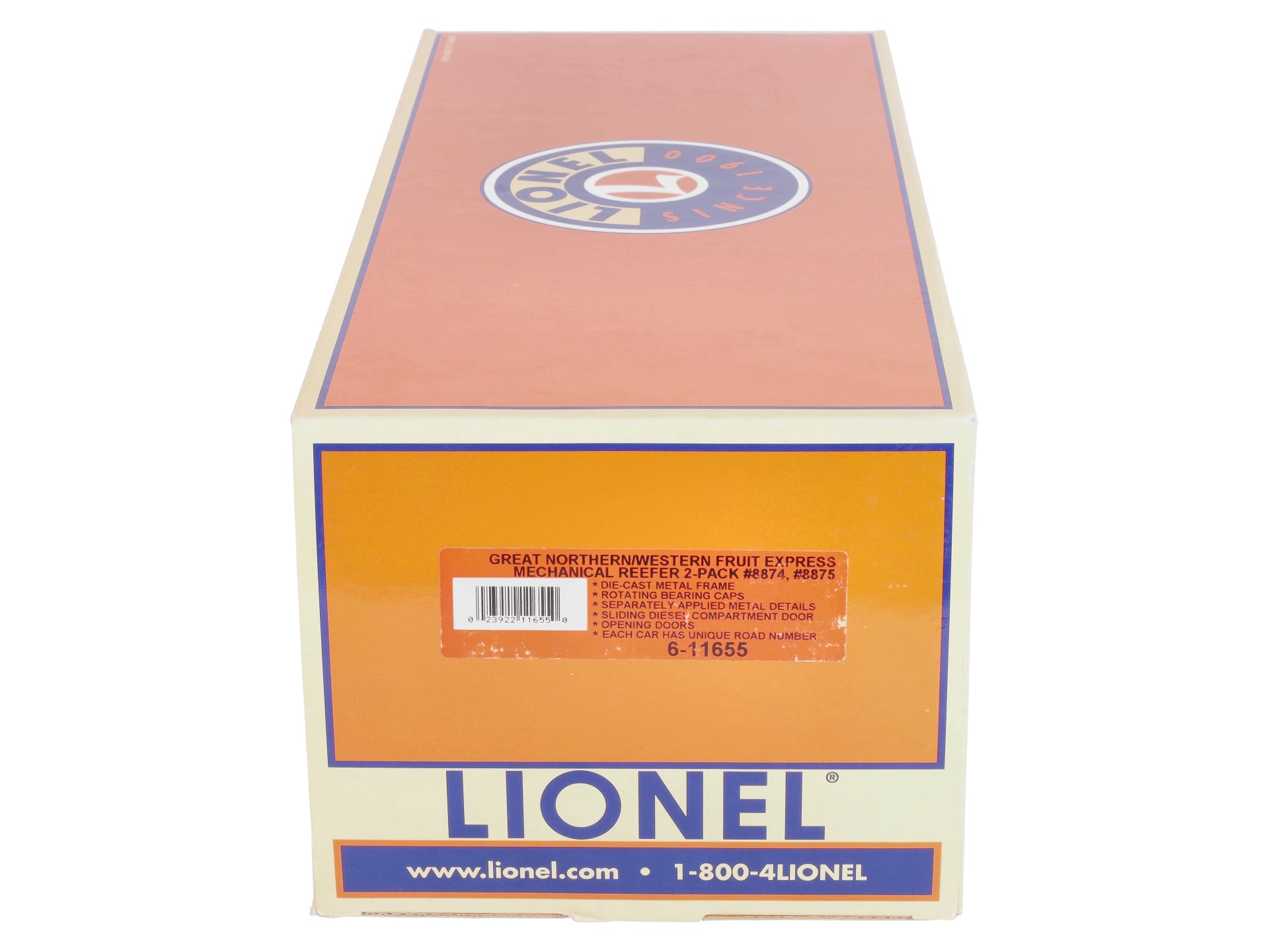 Lionel 6-11655 GN Mechanical Reefer Car (Set of 2)